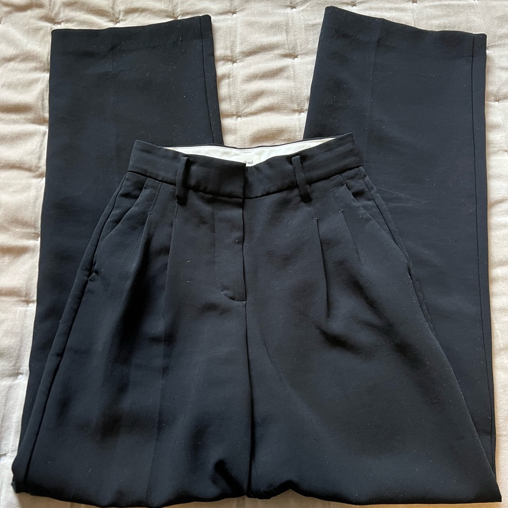 Wilfred effortless Black Straight Leg Pants